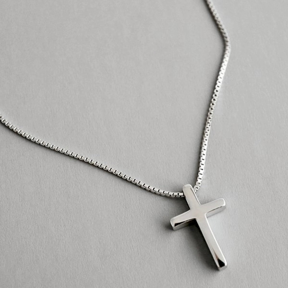 Alabaster Cross Necklace