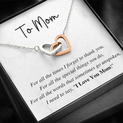 I Love You Mom - Necklace