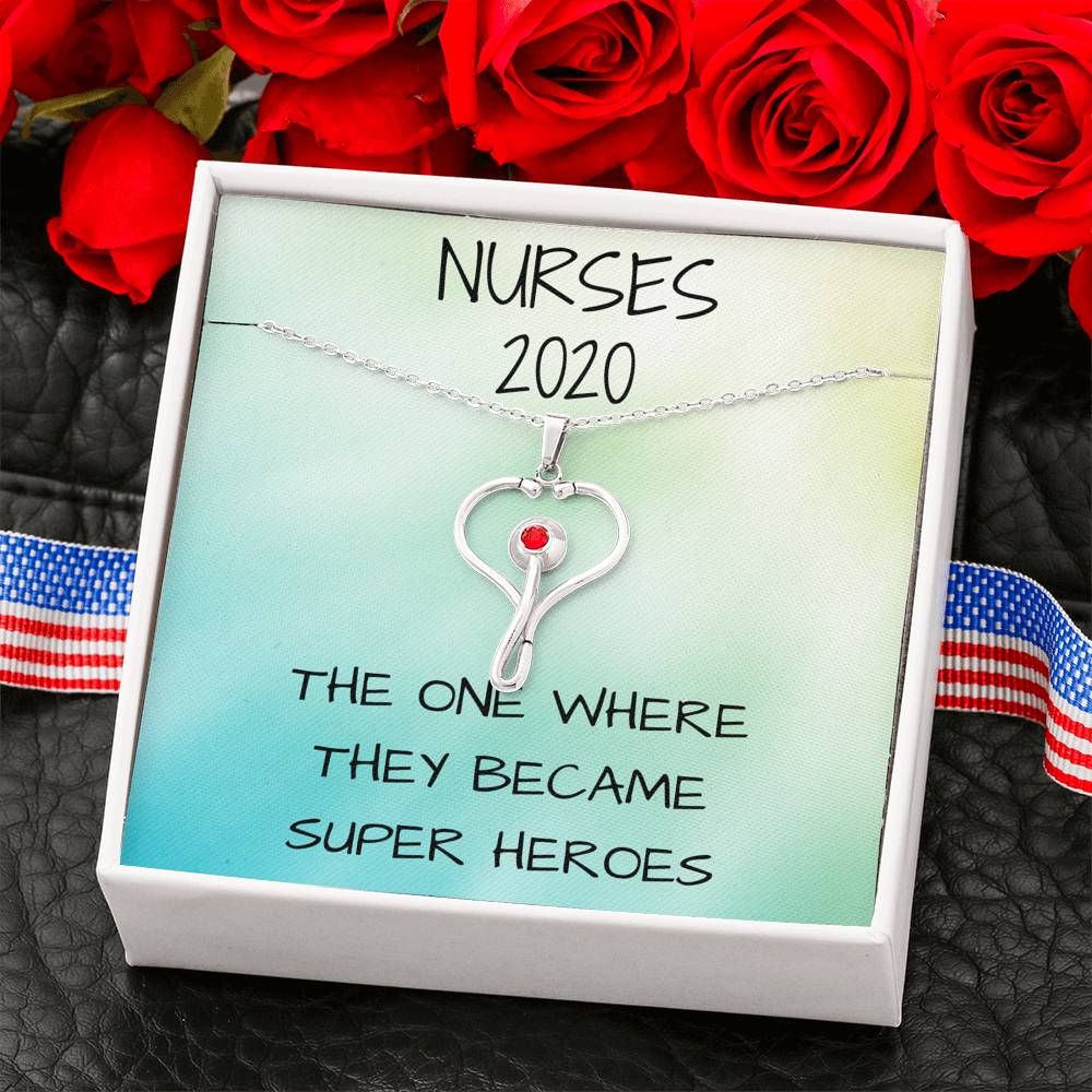 Nurses Are Heroes - Necklace