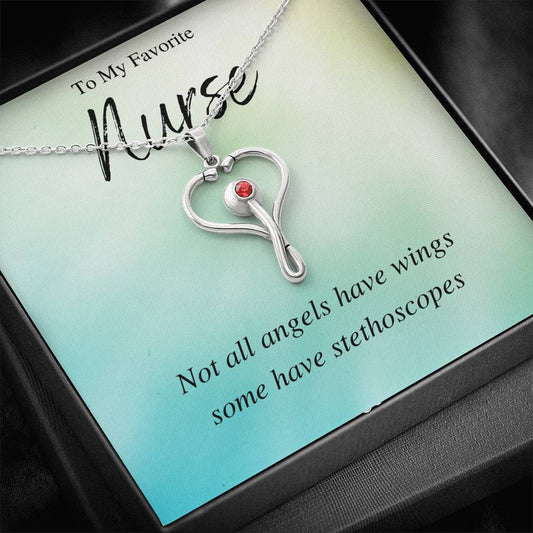 Angels With Stethoscopes - Necklace