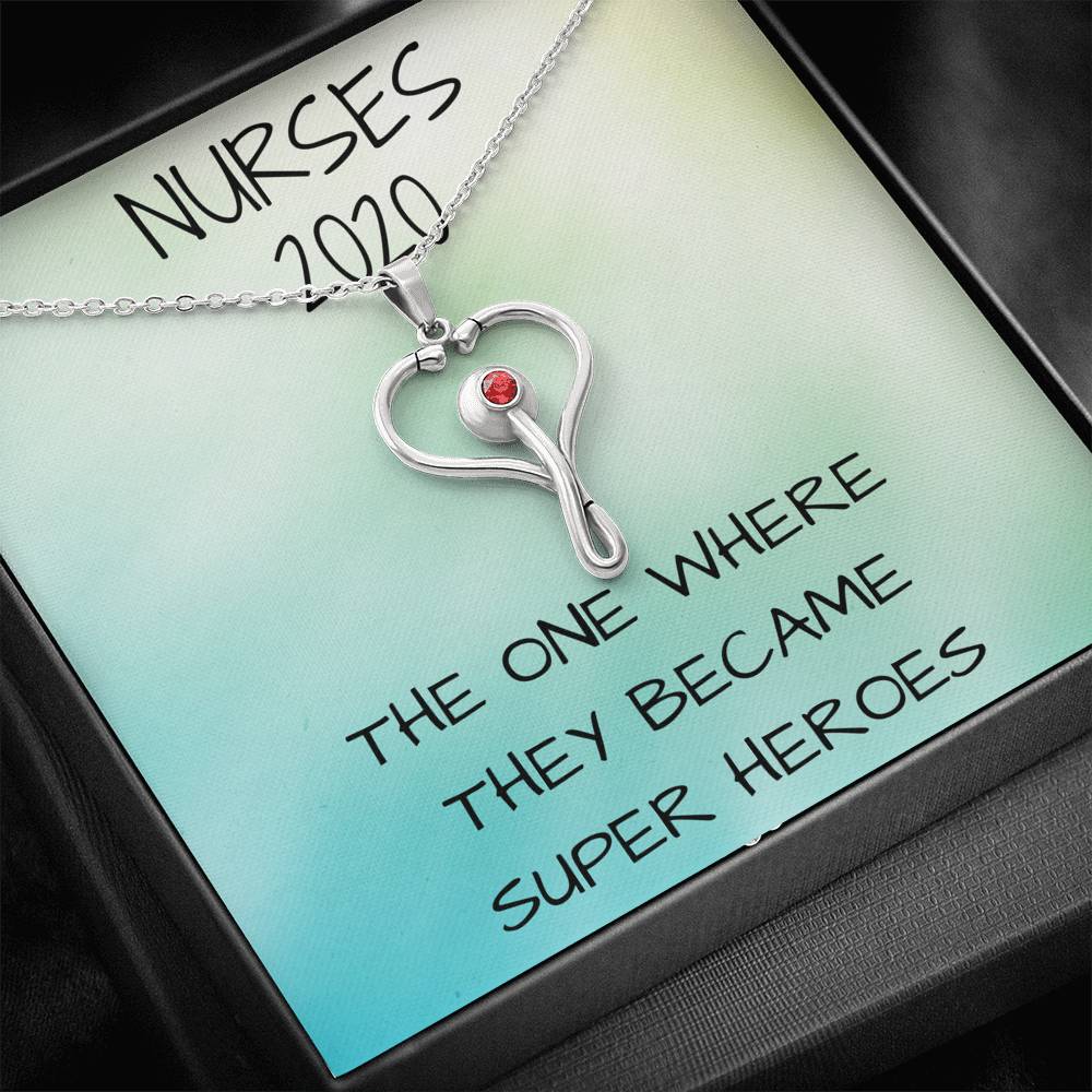 Nurses Are Heroes - Necklace