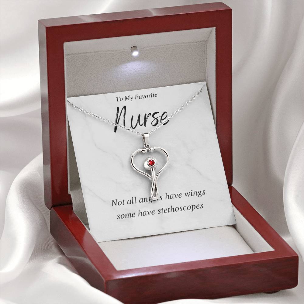 Angels With Stethoscopes - Necklace